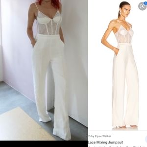 Jonathan Simkhai Jenna bustier cut ecru jumpsuit 2